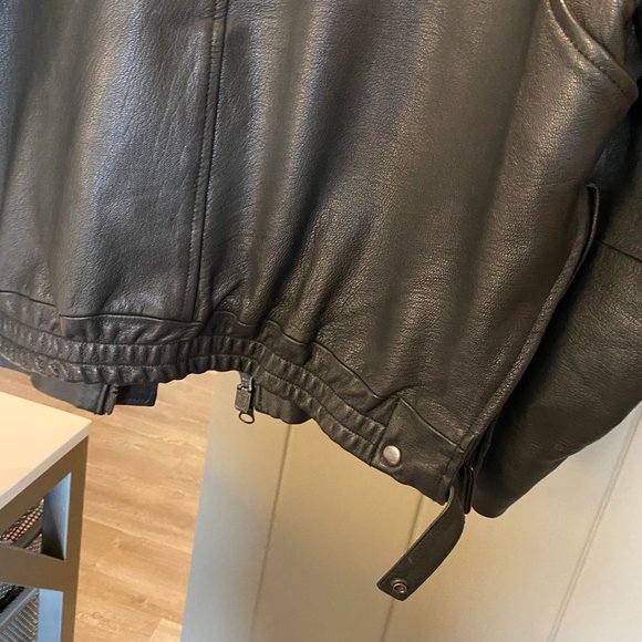 Appalachian Leatherworks Genuine Black Leather Jacket - Picture 9 of 10